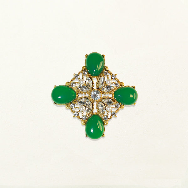 Emerald Reverie Brooch