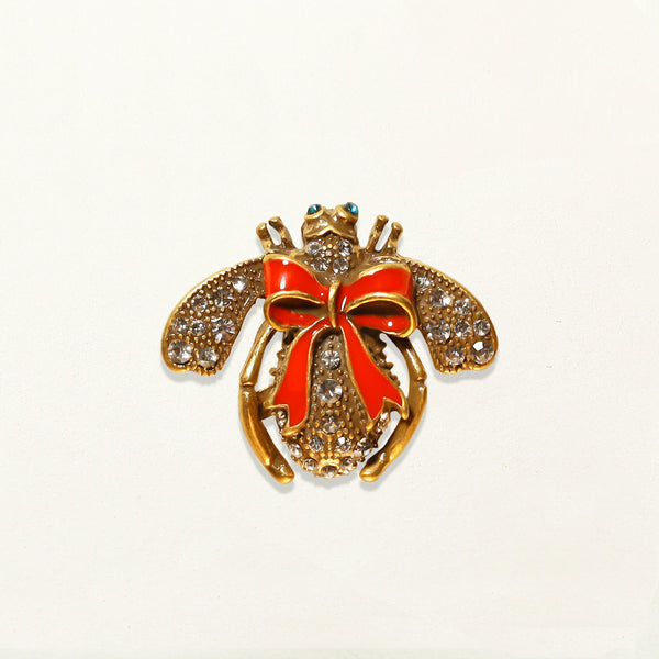 Scarlet Ladybug Brooch