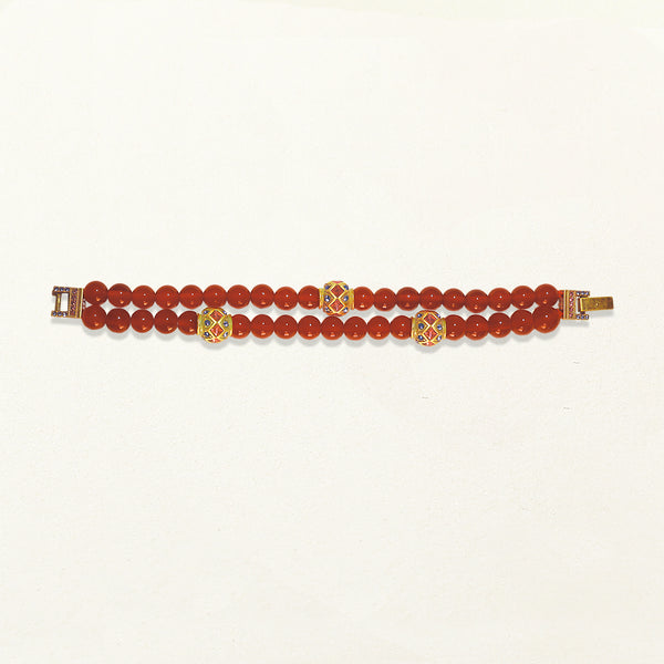 Crimson Glow Bracelet