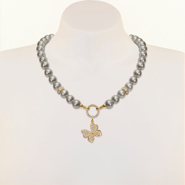 Celestine Butterfly Necklace